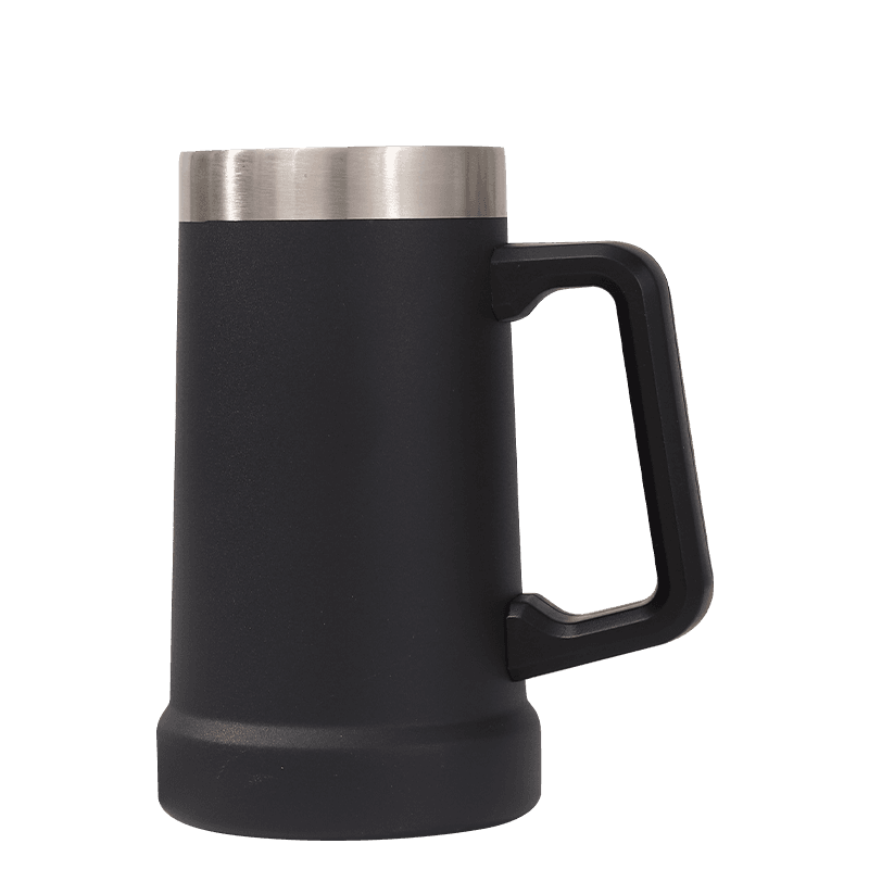 Vacuum Insulated Travel Coffee Beer Mug with Handle