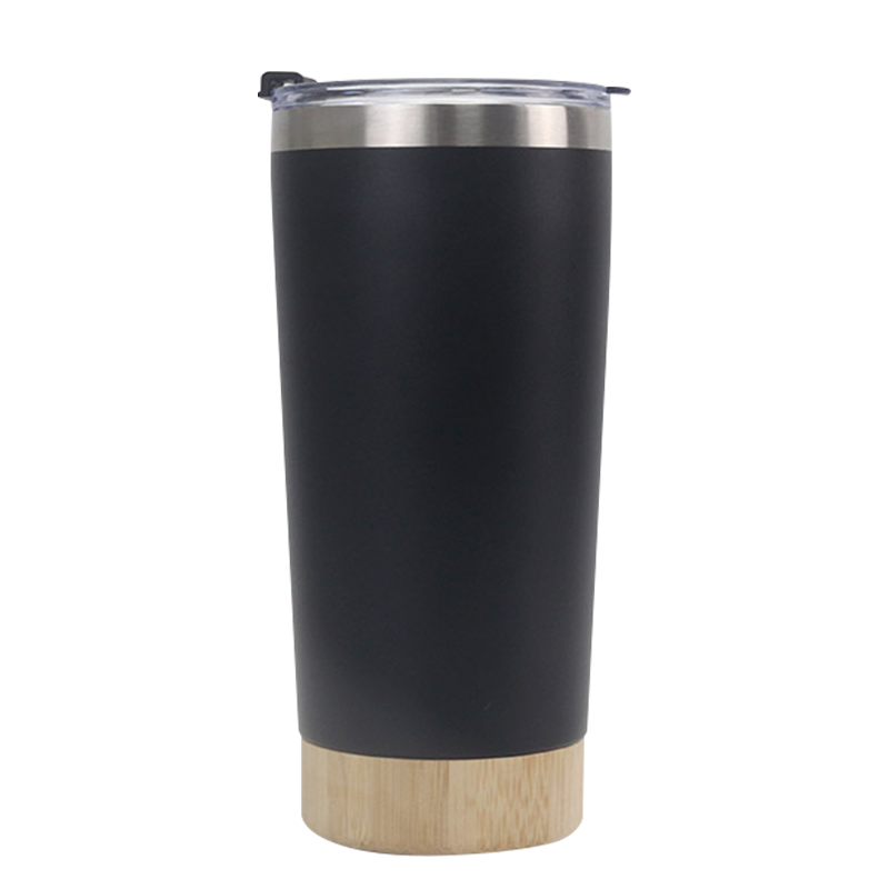 20oz 600ml Bamboo Bottom Large Capacity Car Tumbler