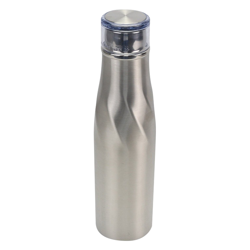 18oz Double Wall Vacuum Silver Small Mouth Sports Bottle