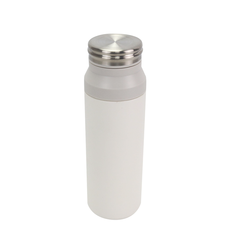 350ml Simple White Appearance Stainless Steel White Vacuum Thermos Mug