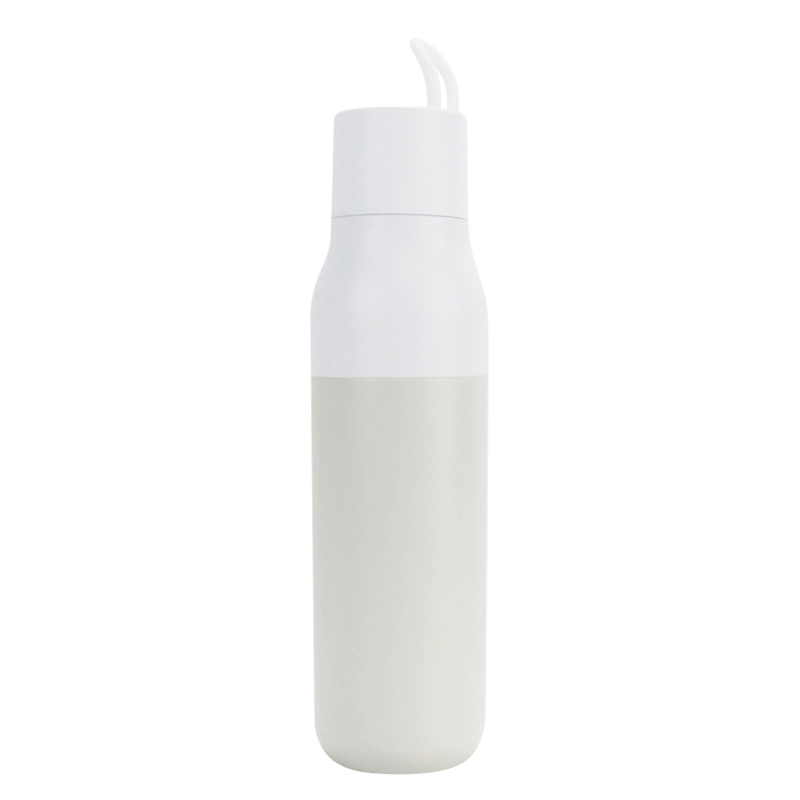 500ml White Stainless Steel Hand Rope Spray Paint Vacuum Thermos