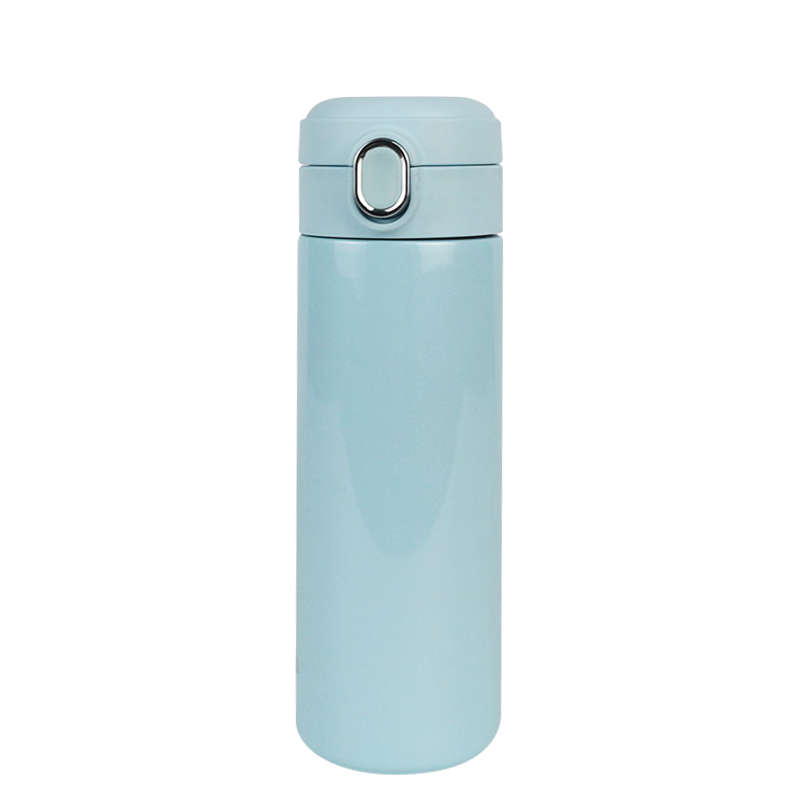 500ml Blue Stainless Steel Pop-Up Lid Direct Drinking Vacuum Thermos