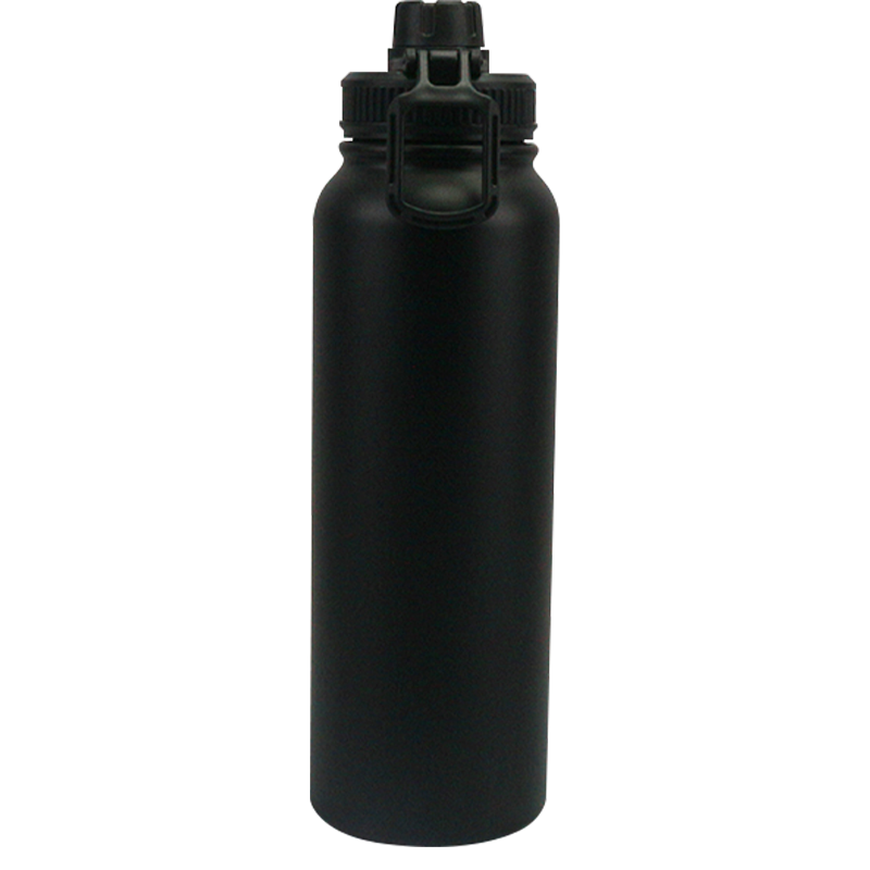 1000ml Large Capacity 304 Stainless Steel Direct Drinking Plastic Spraying Sports Water Bottle