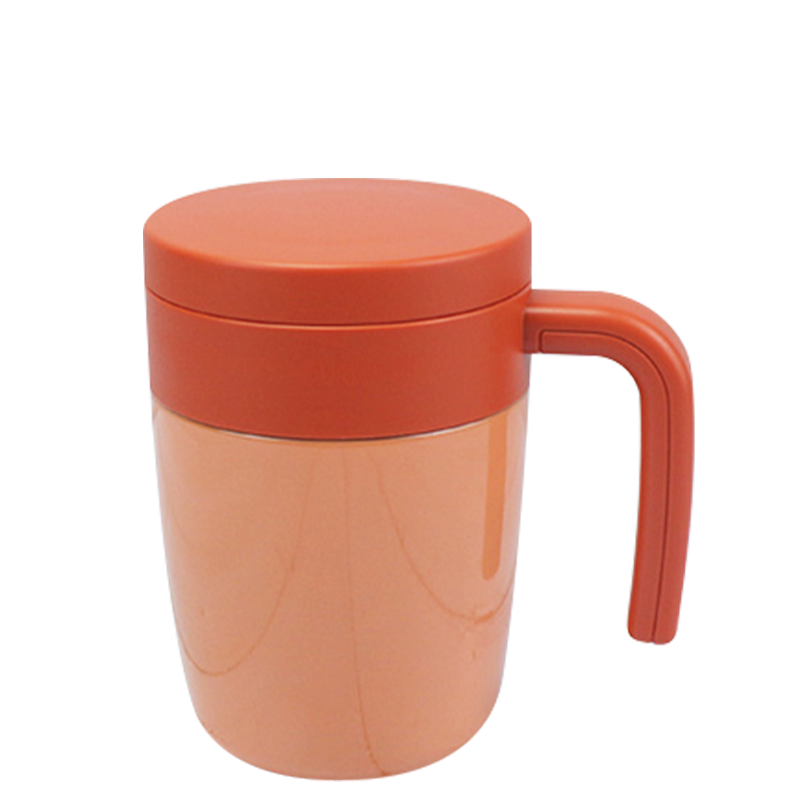 400ml 304 Stainless Steel Liner Non-Slip Handle Mug With Tea Strainer