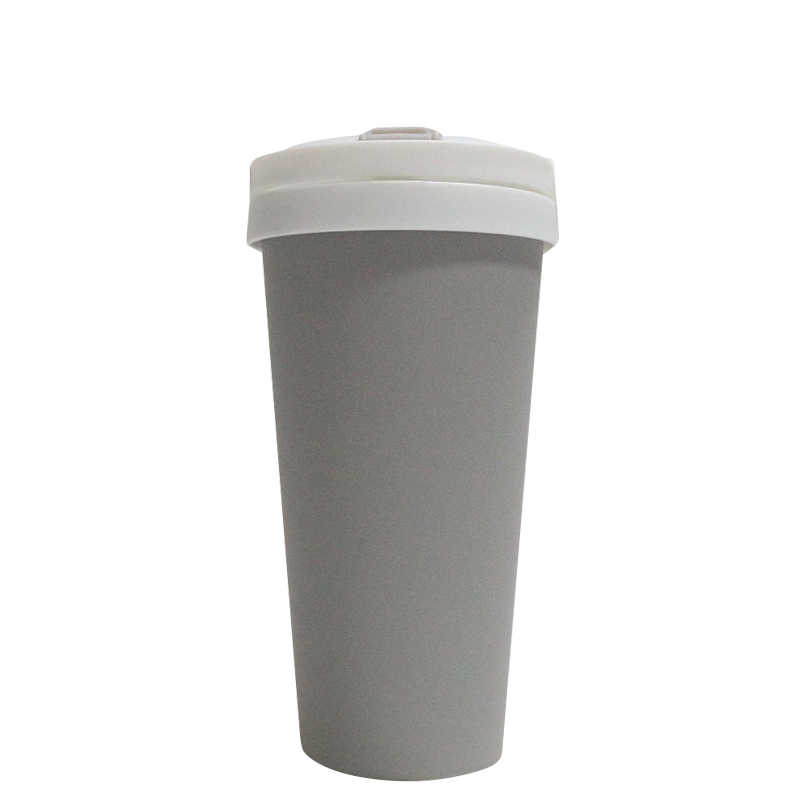 500ml Non-slip Straw Direct Drinking Cup Lid Carrying Ring Coffee Mug